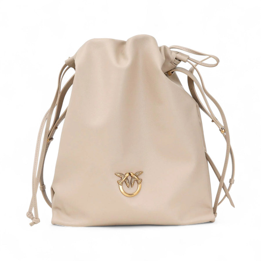 Borsa donna a spalla Slouchy Bag beige