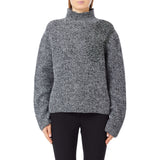 Maglione donna a collo alto