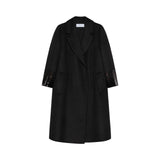 Cappotto donna double ricamato