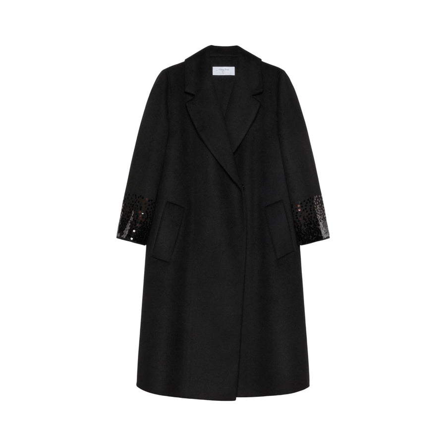 Cappotto donna double ricamato