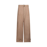 Pantaloni donna in tessuto mélange