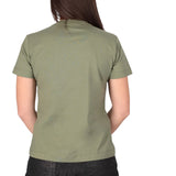 T-shirt donna in cotone con strass