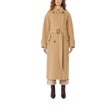 Cappotto trench donna in lana double