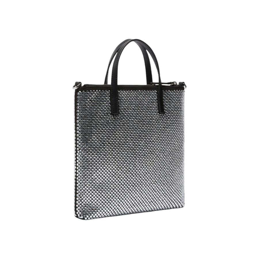 Piccola donna borsa shopper strass gioiello con tracolla