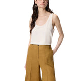 Top donna canotta in seta sand wash