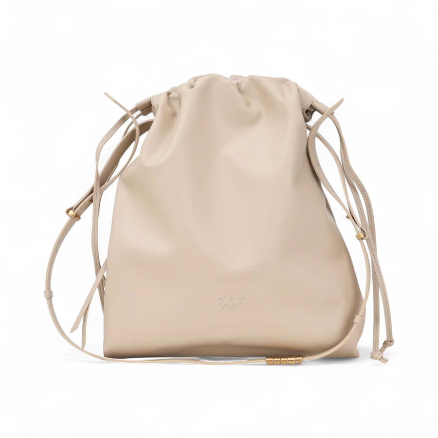 Borsa donna a spalla Slouchy Bag beige
