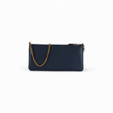 Horizontal Flat Bag in pelle