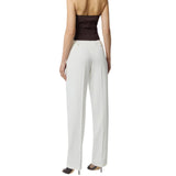 Pantaloni  donna  donna  n gabardina con pinces