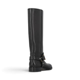 Stivali con fibbie in pelle