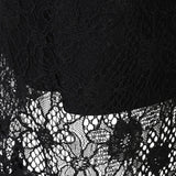 Abito donna midi senza maniche in pizzo