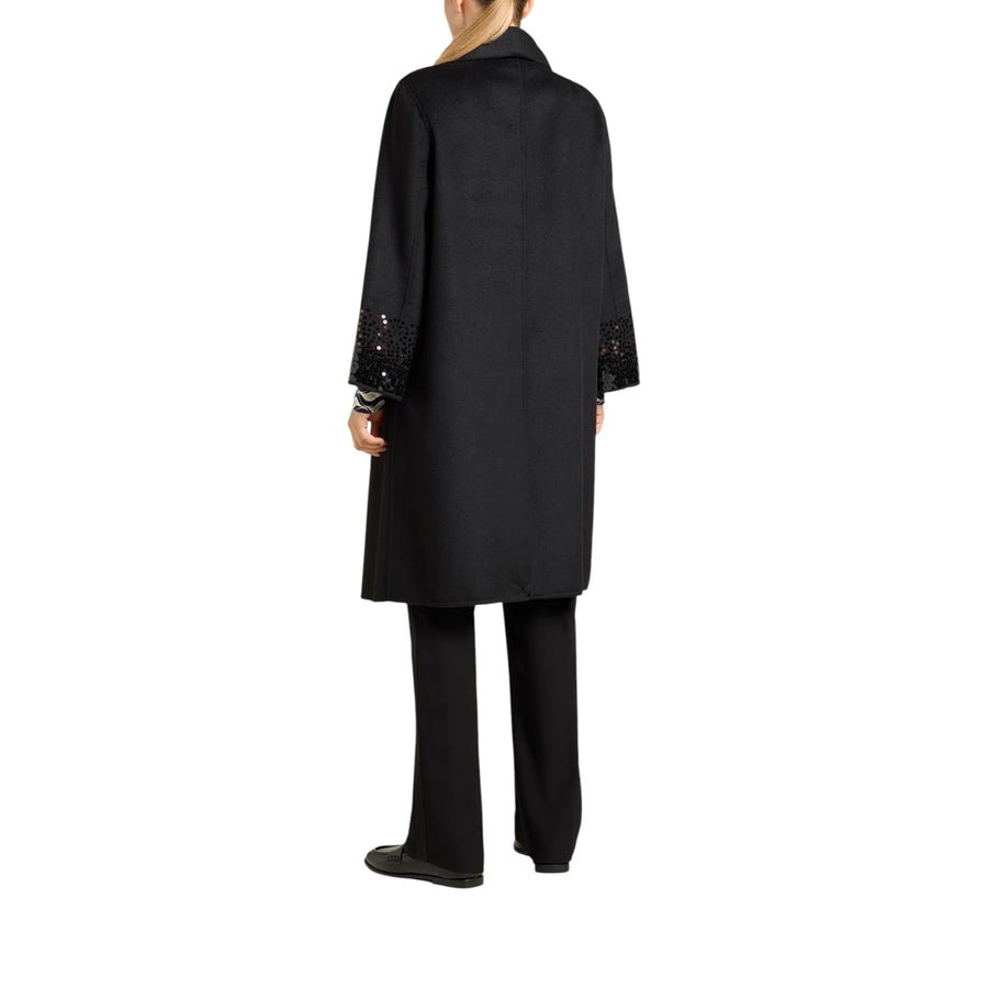 Cappotto donna double ricamato