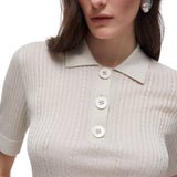 Polo donna in maglia