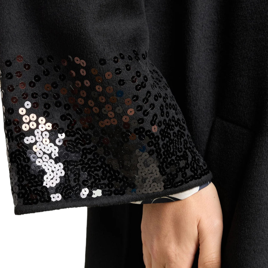 Cappotto donna double ricamato