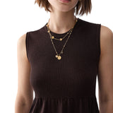 Top donna in maglia lamé