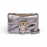 Borsa a tracolla Baby Love Bag Puff in nappa laminata