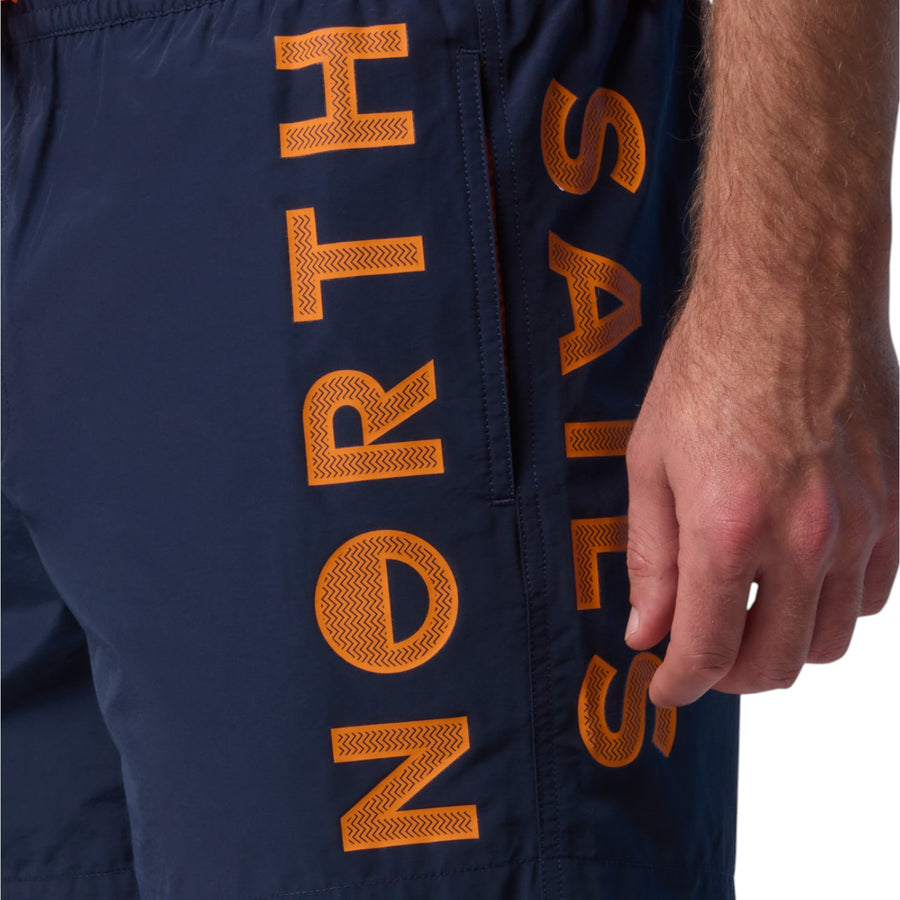 Boxer mare uomo con stampa verticale