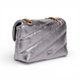 Borsa a tracolla Baby Love Bag Puff in nappa laminata