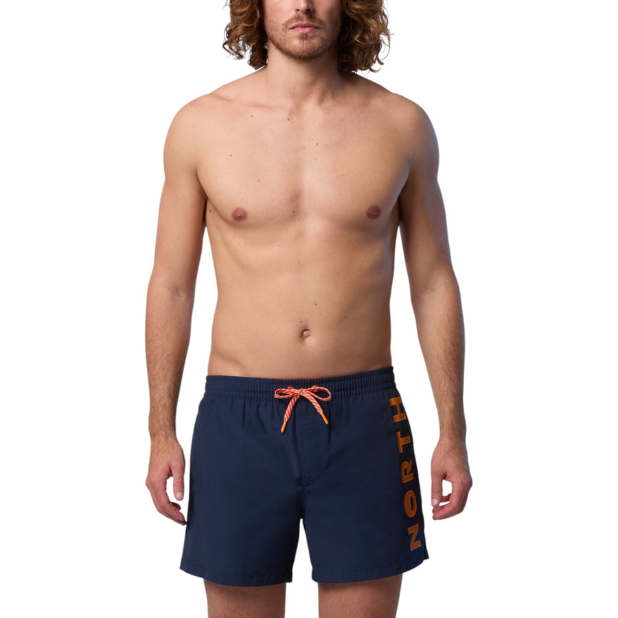 Boxer mare uomo con stampa verticale