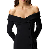 Vestito donna a tubino stile blazer