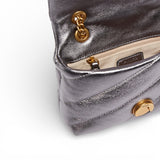 Borsa a tracolla Baby Love Bag Puff in nappa laminata