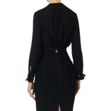 Camicia donna in georgette con dettagli gioiello