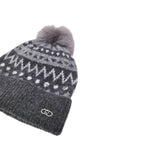 Cappello donna jacquard con borchie