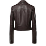Giacca donna biker chiodo in nappa