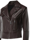 Giacca donna biker chiodo in nappa