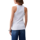 Top donna con dettagli gioiello