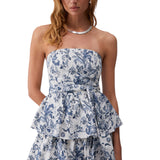 Abito donna bustier asimmetrico