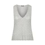 Top donna in maglia chevron