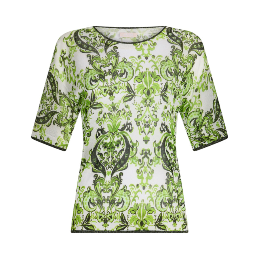 T-shirt donna in maglia stampata