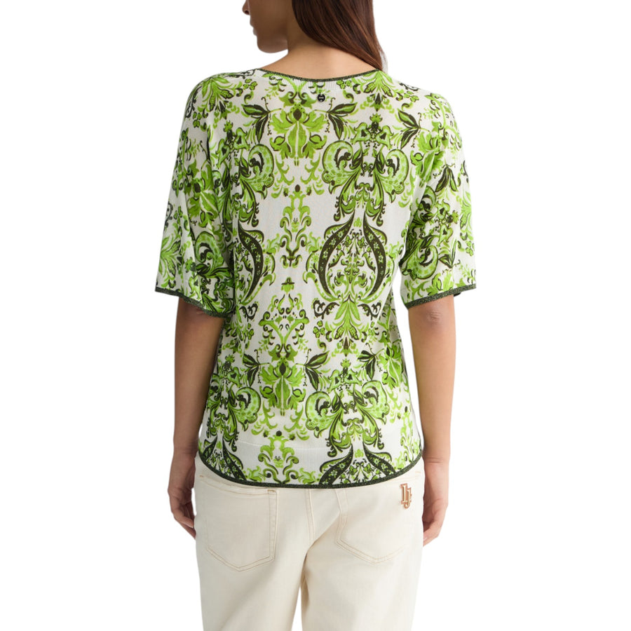 T-shirt donna in maglia stampata