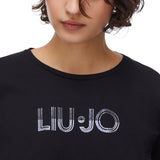 T-shirt donna con strass