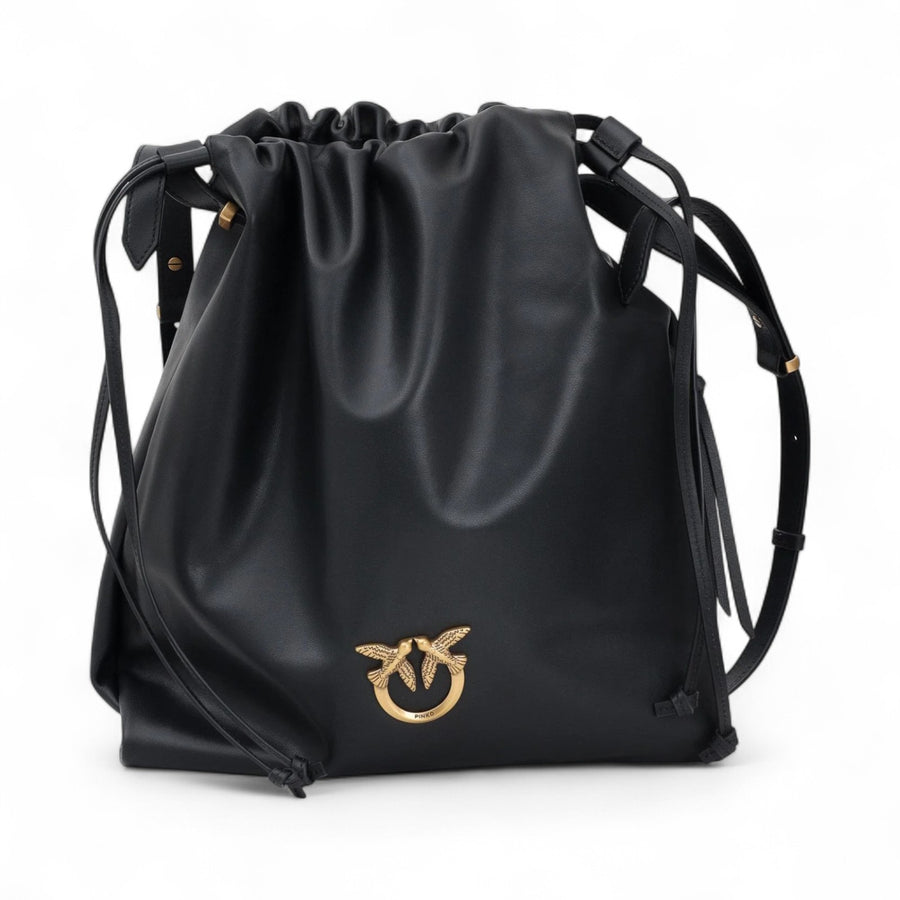 Borsa donna a spalla Slouchy Bag nera