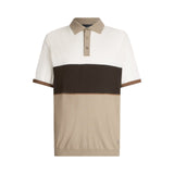 Polo uomo in maglia di cotone e seta