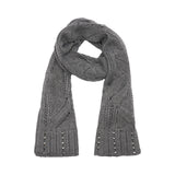 Sciarpa donna in misto lana con strass