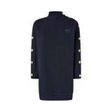 Maxi maglia donna in felpa con bottoni