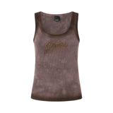 Canotta donna effetto spray con ricamo PINKO