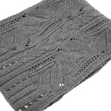 Sciarpa donna in misto lana con strass