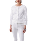 Giacca donna con ricamo sangallo