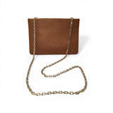 Borsa donna in pelle con tracolla a catena