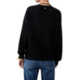 Maglia donna con intarsio geometrico