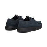 Mocassini uomo stringati in suede