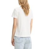 T-shirt donna in cotone con strass