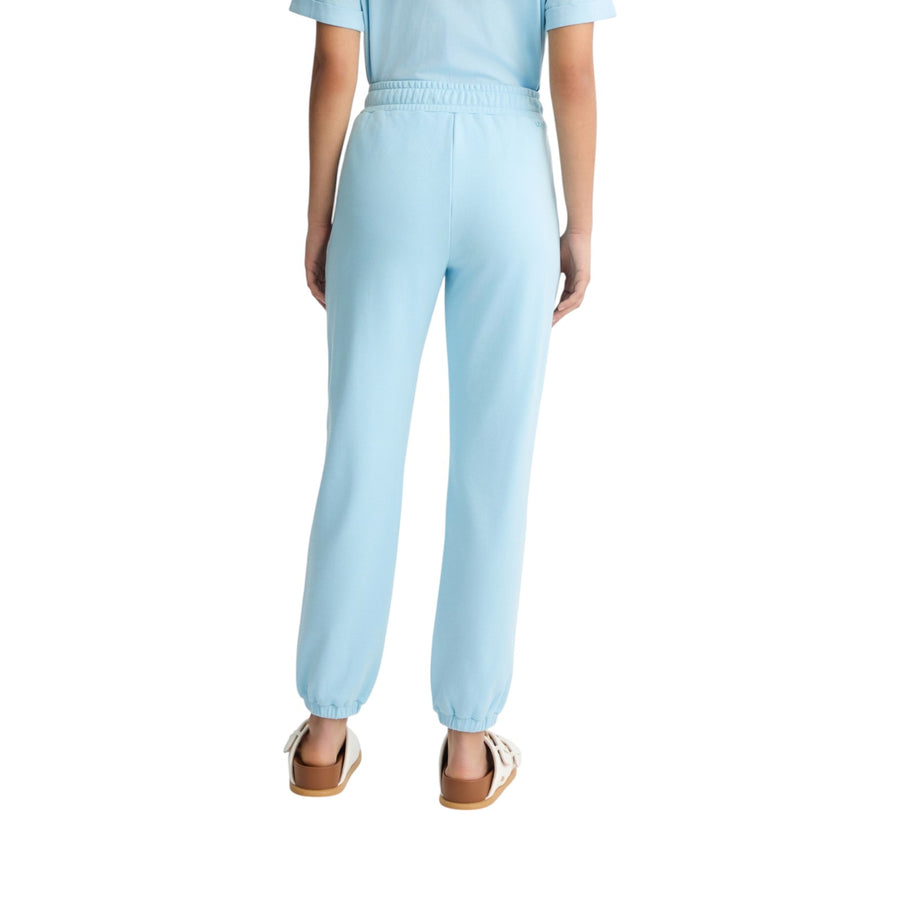 Pantaloni donna in felpa azzurri