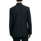 Giacca uomo doppiopetto in frescolana con strass