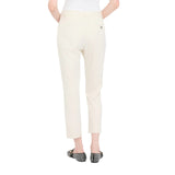 Pantaloni donna chino in tessuto mélange
