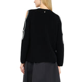 Pullover donna con cut-out gioiello
