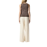 Canotta donna effetto spray con ricamo PINKO